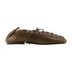 Ganni Eyelets Lace Up Crinkle Ballerinas
