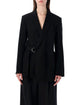 Loewe Loewe Draped Wool Wrap Jacket