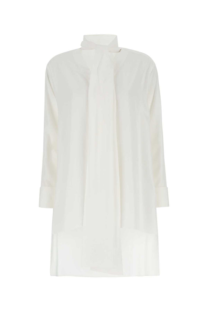 Loewe Ivory Crepe Oversize Blouse