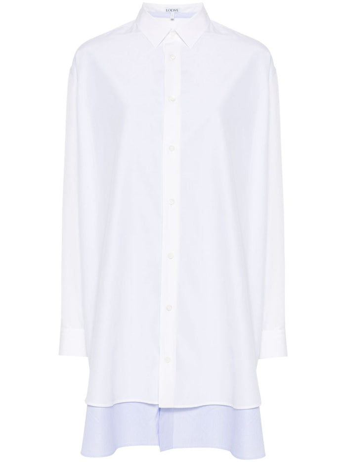 Loewe Cotton And Silk Blend Shirt Dress