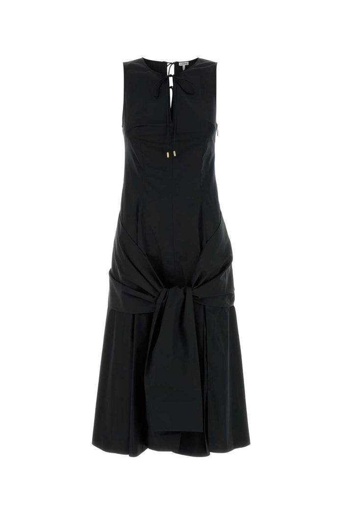 Loewe Black Poplin Dress