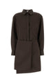 Loewe Chocolate Gabardine Mini Dress