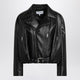 Loewe Black Leather Biker Jacket