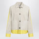 Loewe Light Grey Suede Jacket With Contrasting Inserts