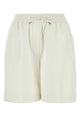 Loewe White Leather Shorts