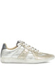 Maison Margiela Silver Polyester Leather Sneaker