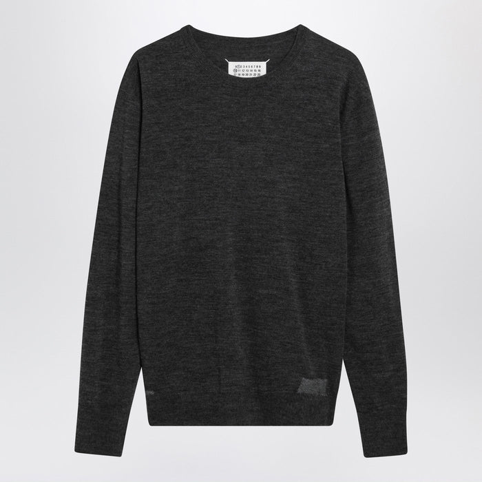 Maison Margiela Grey Wool-Blend Sweater