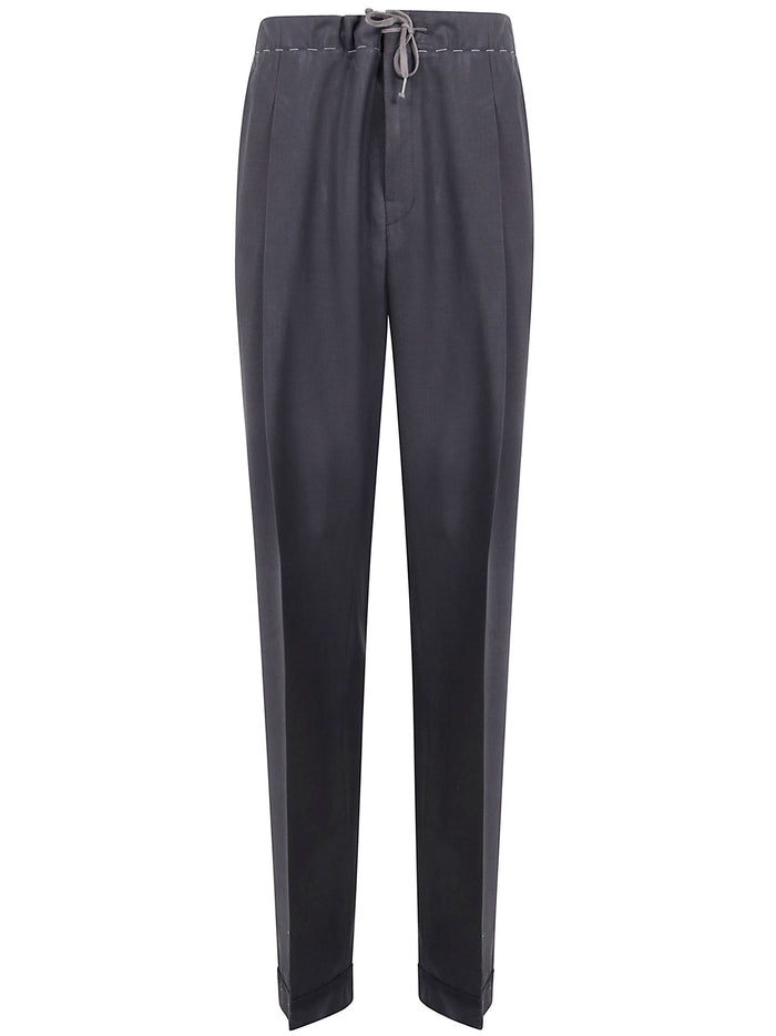 Maison Margiela Brown Wool Pants