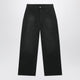 Maison Margiela Doubledyed Work Trousers In Black Cotton With Spots