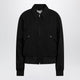 Maison Margiela Black Zipup Jacket In Virgin Wool