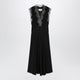 Maison Margiela Black Silk Midi Dress With Lace