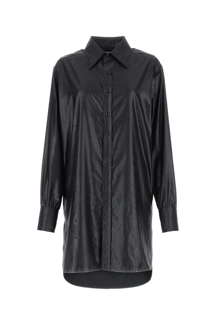 Maison Margiela Black Fabric Oversize Shirt