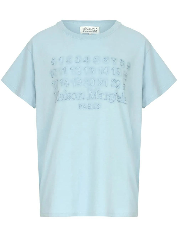 Maison Margiela Logo Print Cotton T Shirt