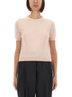 Maison Margiela Pink Virgin Wool T-Shirts