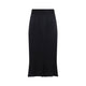 Maison Margiela Black Satin Midi Skirt