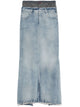 Maison Margiela Denim Cotton Maxi Skirt