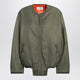 Mm6 Maison Margiela Khaki Nylon Jacket With Contrasting Lining