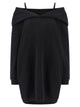 Mm6 Maison Margiela Off-Shoulder Hooded Dress