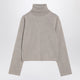 Mm6 Maison Margiela Beige Wool Blend Turtleneck Sweater
