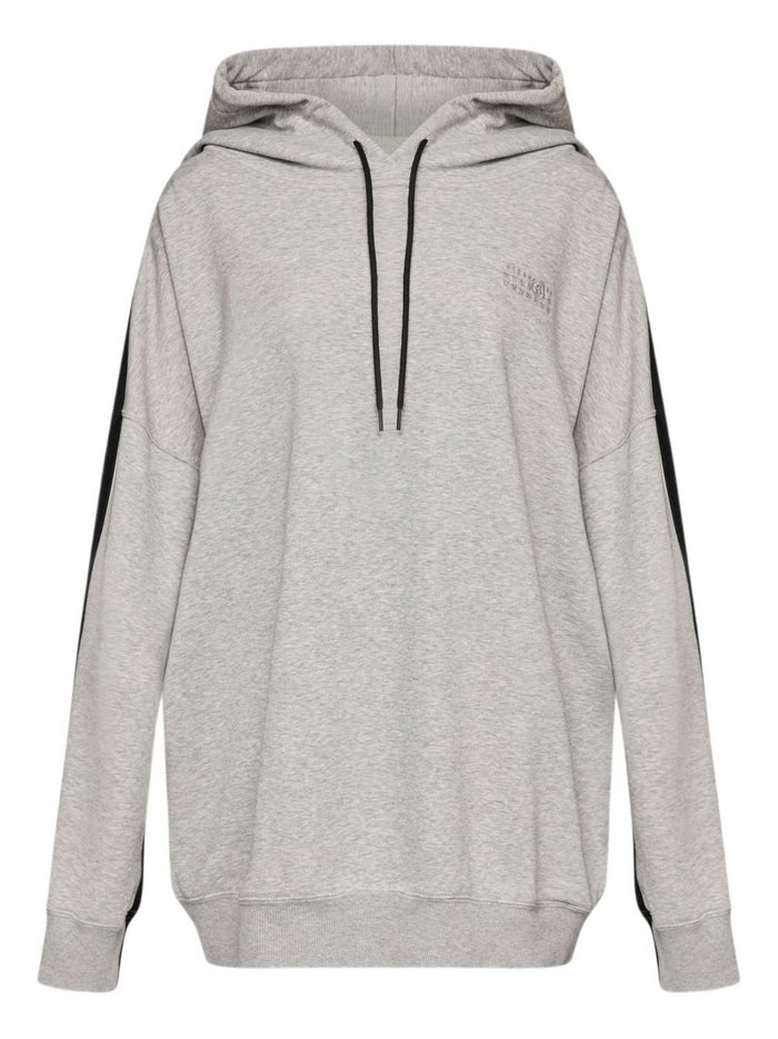Mm6 Maison Margiela Two-Tone Hooded Sweatshirt