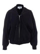 Mm6 Maison Margiela Black Zip Up Sweatshirt