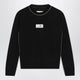 Mm6 Maison Margiela Woolblend Sweater With Contrast Trim In Black