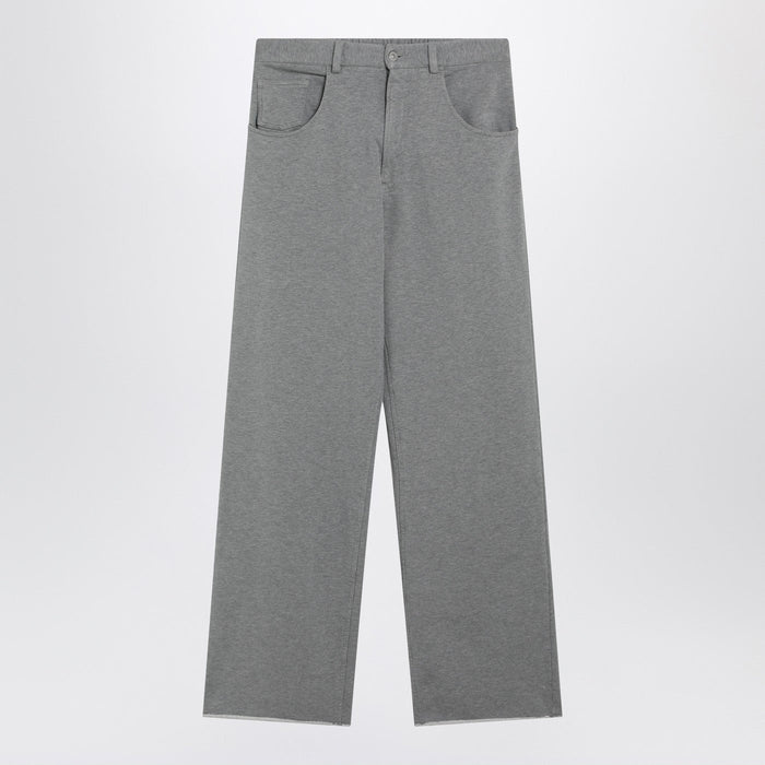 Mm6 Maison Margiela Grey Mélange Cotton Trousers