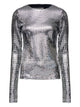Mm6 Maison Margiela Metallized Top