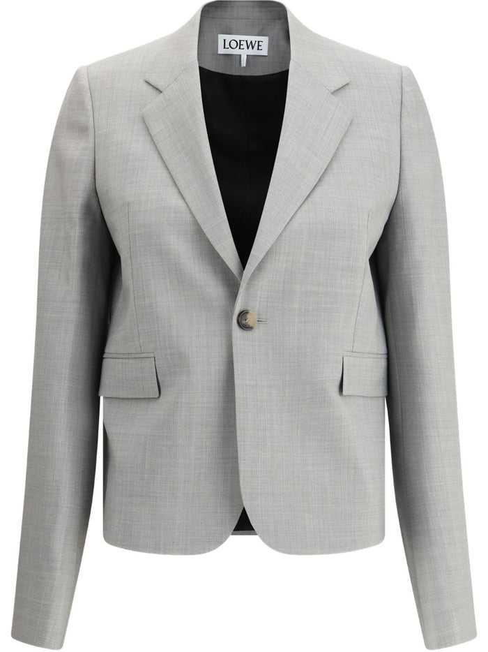 Loewe Light Grey Wool Jackets