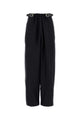 Loewe Navy Blue Wool Blend Wide-Leg Pant