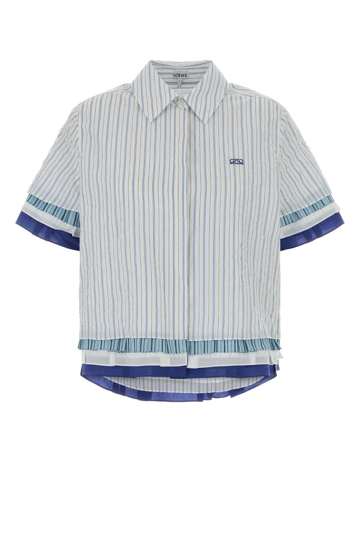 Loewe Embroidered Cotton Blend Shirt