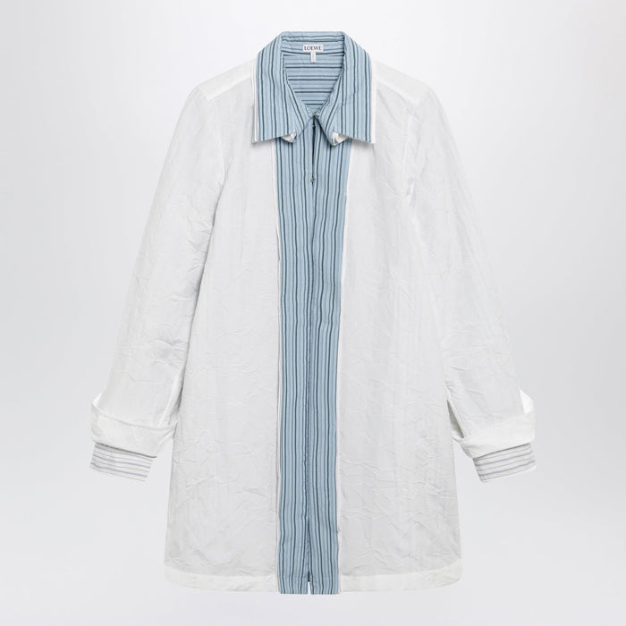 Loewe White Technical Cotton Short Dress