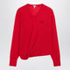 Loewe Red Merino Wool Draped Top
