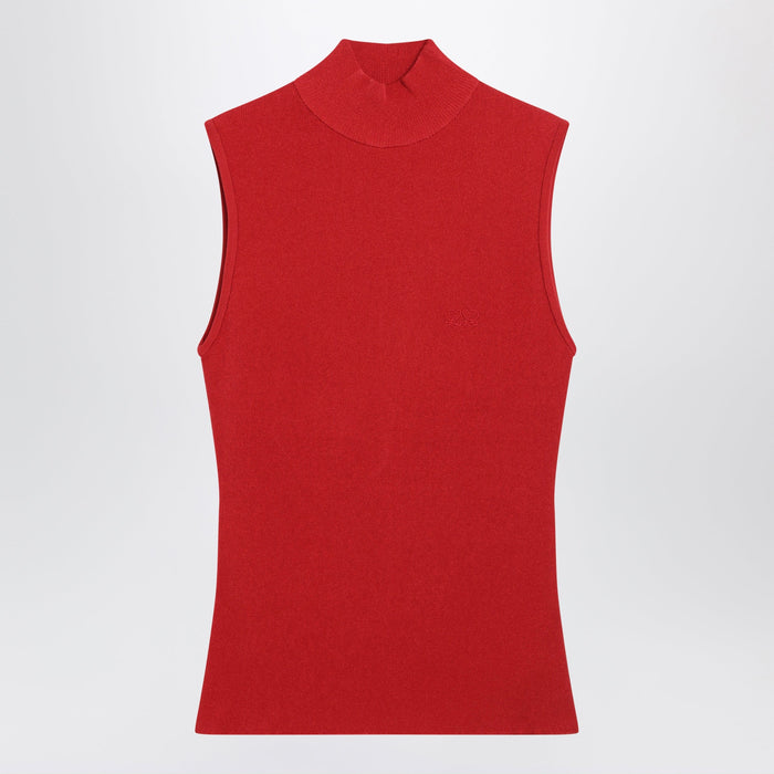 Loewe Red Viscose Blend Sleeveless Top