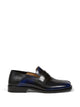 Maison Margiela Blue Black Cow Leather Moccasin