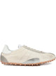 Maison Margiela Sprinters Sneakers In Cream Leather And Vintage Suede