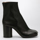 Maison Margiela Black Leather Tabi Ankle Boots