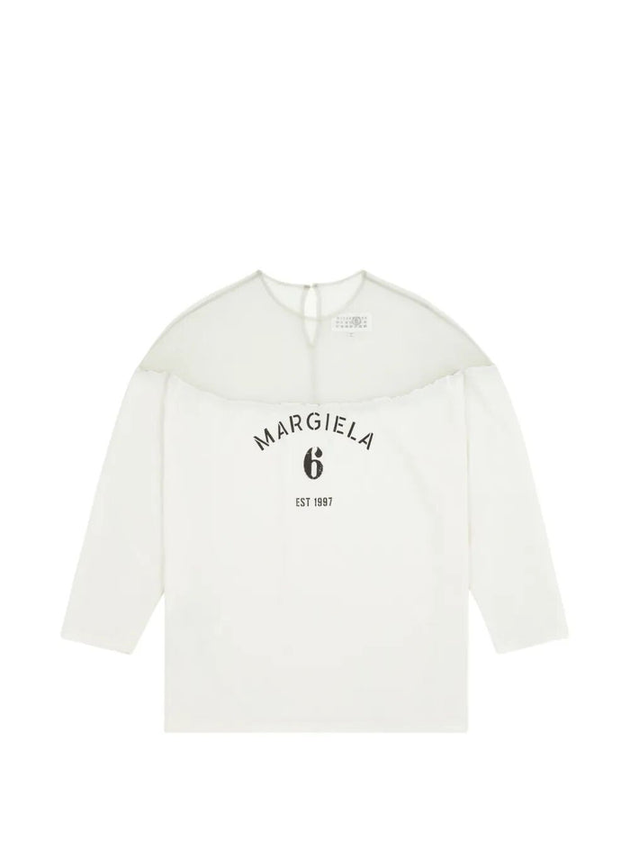Mm6 Maison Margiela Logo Cotton T-Shirt