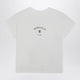 Mm6 Maison Margiela Off-White Cotton Jersey T-Shirt With Numeric Embroidery