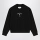 Mm6 Maison Margiela Numeric Signature Crewneck Sweatshirt In Black Cotton