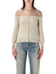 Mm6 Maison Margiela Off Shoulder Cardigan