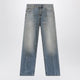 Mm6 Maison Margiela Straight-Leg Trompe-L'œil Cotton Jeans In Medium Blue