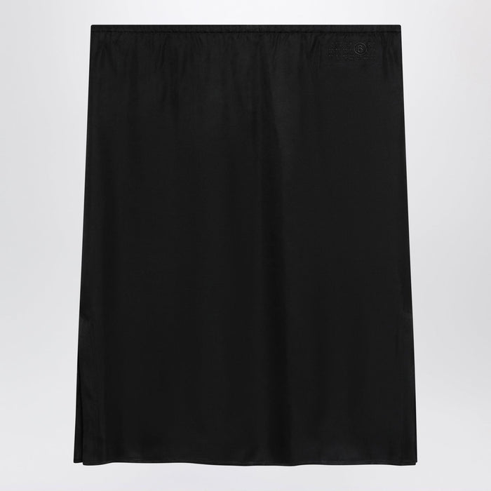 Mm6 Maison Margiela Black Skirt In Acetate Blend