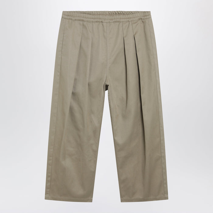 Maison Margiela Lowcrotch Cotton Gabardine Trousers In Beige