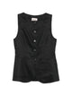 Semicouture Glenna Linen Vest