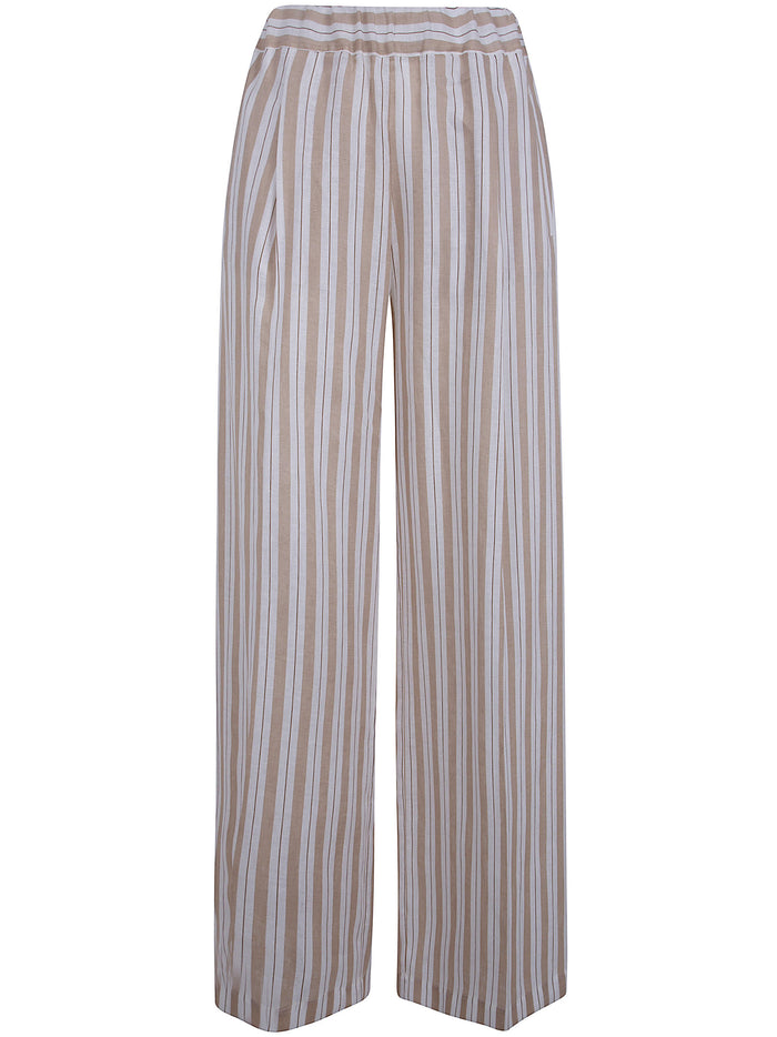 Semicouture "Johnny" Elastic Linen Trousers