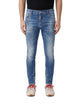 Dsquared2 Skater Lightwash Stretch Denim Jeans In Blue