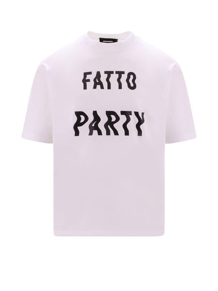 Dsquared2 Cotton Text Printed T Shirt.