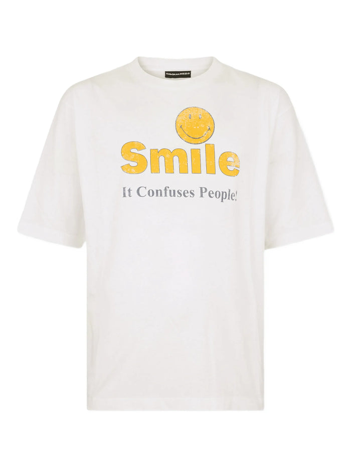 Dsquared2 White Cotton T-Shirt