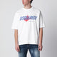 Dsquared2 White Loose-Fit T-Shirt With Logo Print